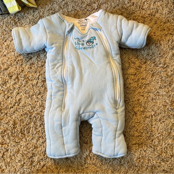 Baby Merlin’S Magic Sleepsuit Other - Baby Merlin’s Magic Blue Sleep Suit small